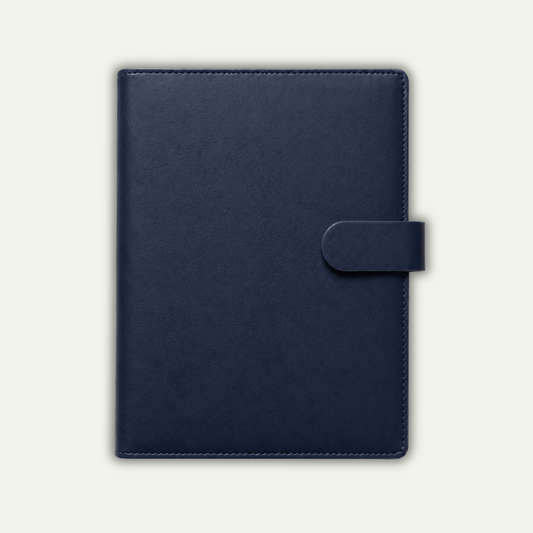 Executive Navy Blue Reusable Stone Paper Smart Notebook and Planner (Size: B5)