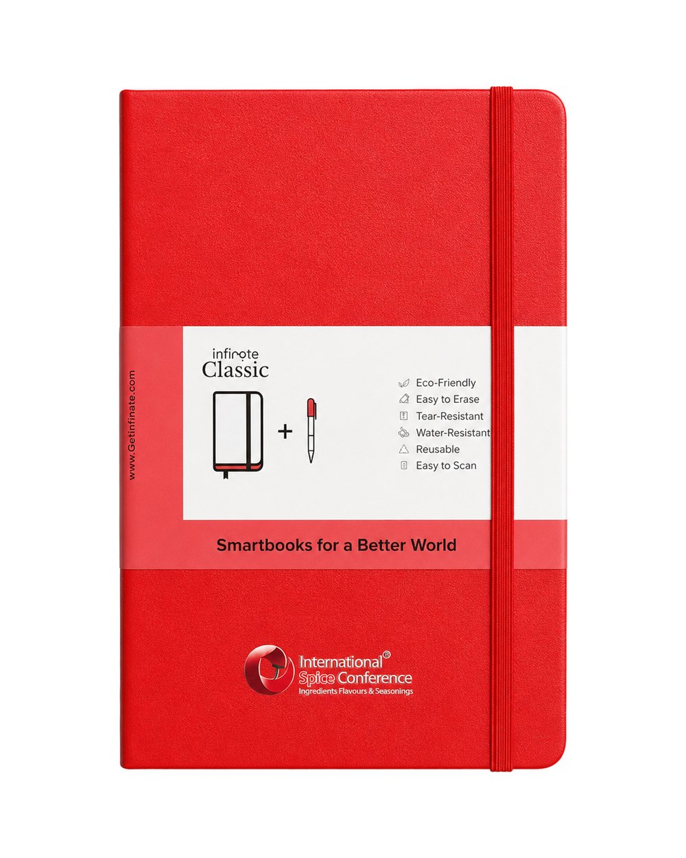Infinote notebook co-branded for a client