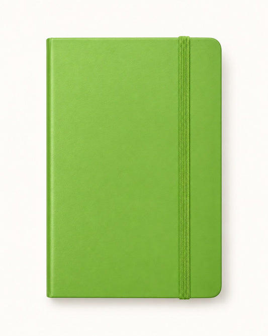 Infinote Classic Reusable Stone Paper AI Smart Notebook – Lime Green, front view