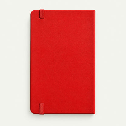 Infinote Classic Reusable Stone Paper AI Smart Notebook – Scarlet Red, back view