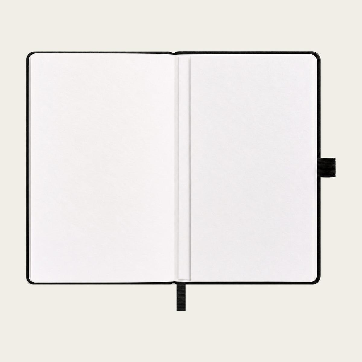 Infinote Classic Reusable Stone Paper AI Smart Notebook – Black, inside back pocket