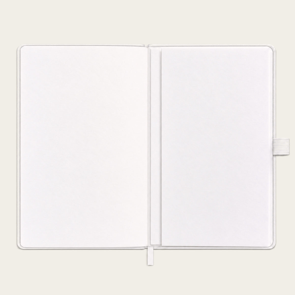 Infinote Classic Reusable Stone Paper AI Smart Notebook – White, inside back pocket