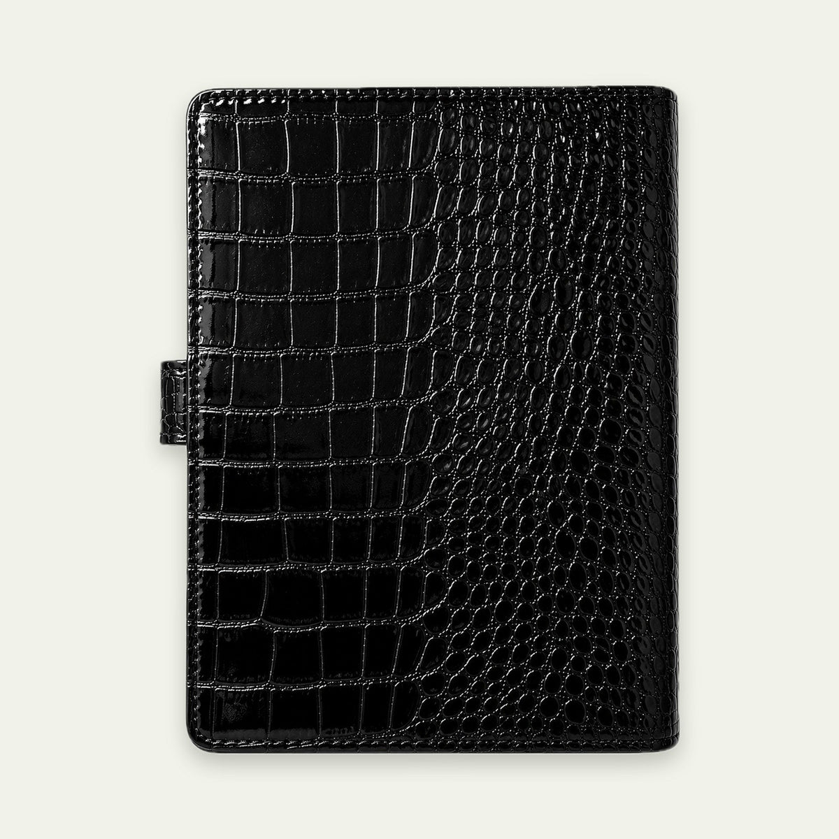 Infinote Elite Croc Limited Edition AI Planner Smart Notebook, Black Croc, back view