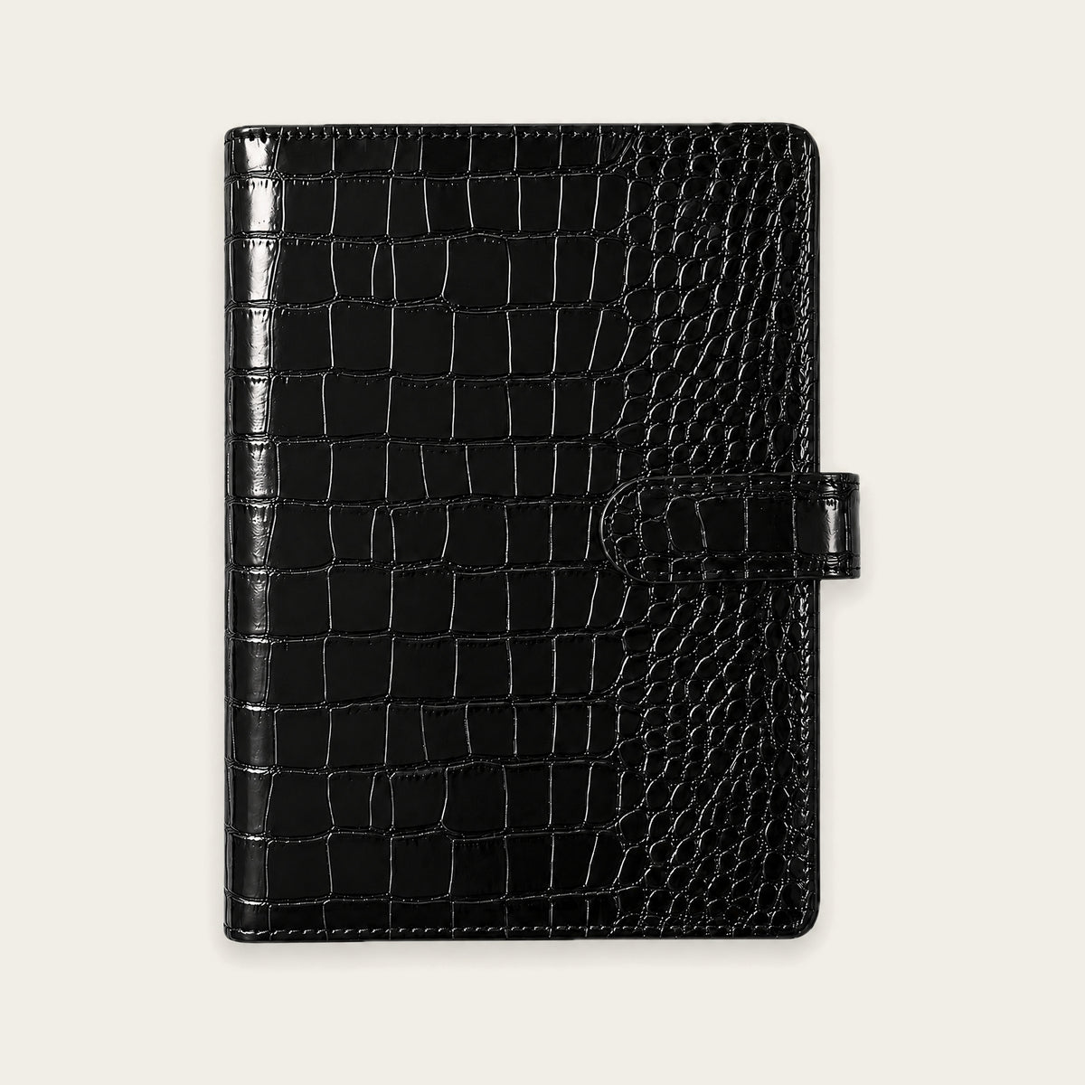 Infinote Elite Croc Limited Edition AI Planner Smart Notebook – Black Croc, front cover