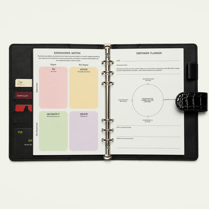Infinote Elite Croc Limited Edition AI Planner Smart Notebook, Black Croc, planner pages