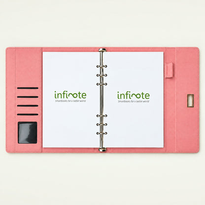 Infinote Elite Series AI Planner Smart Notebook – Pink, branding page