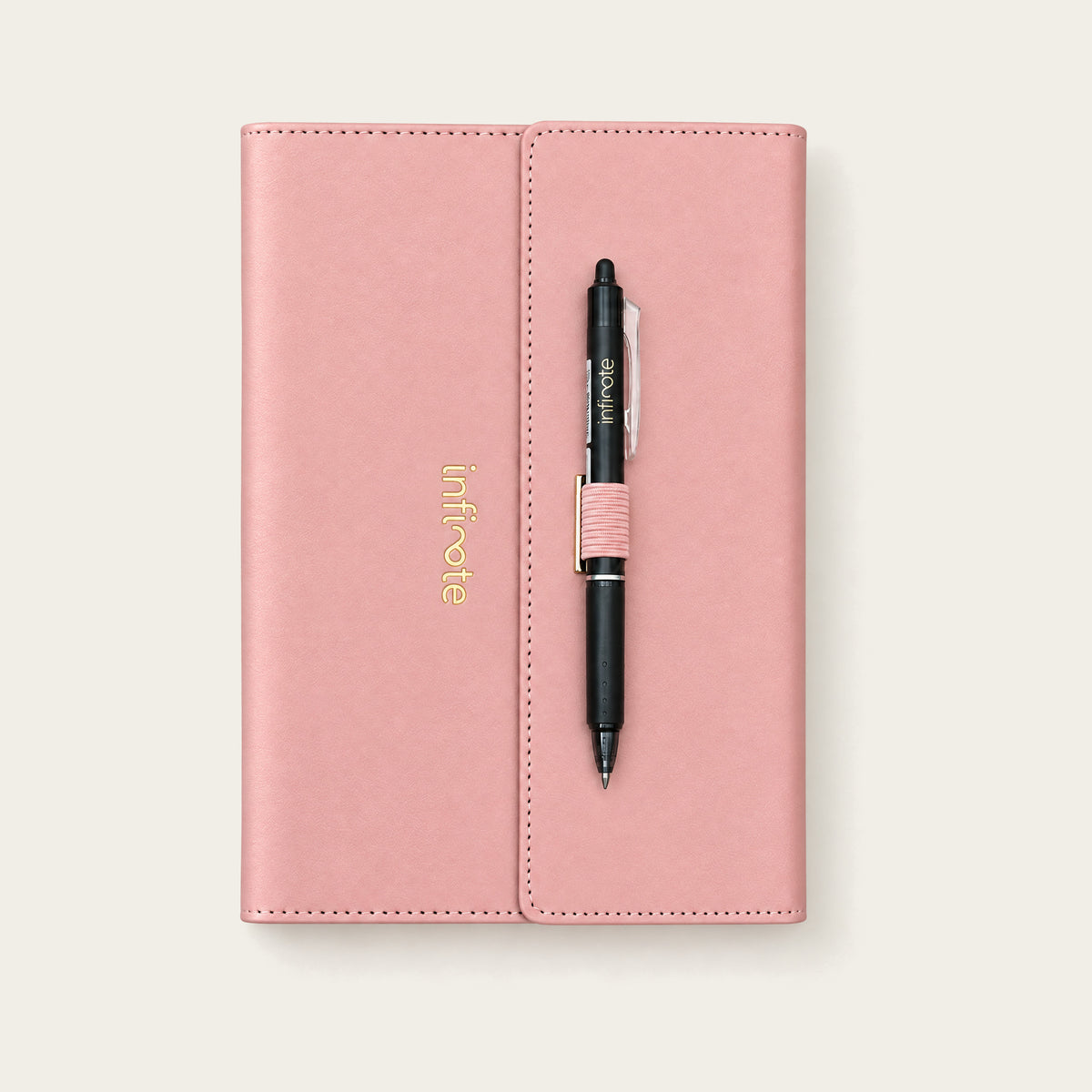 Infinote Elite Series AI Planner Smart Notebook – Pink, front cover