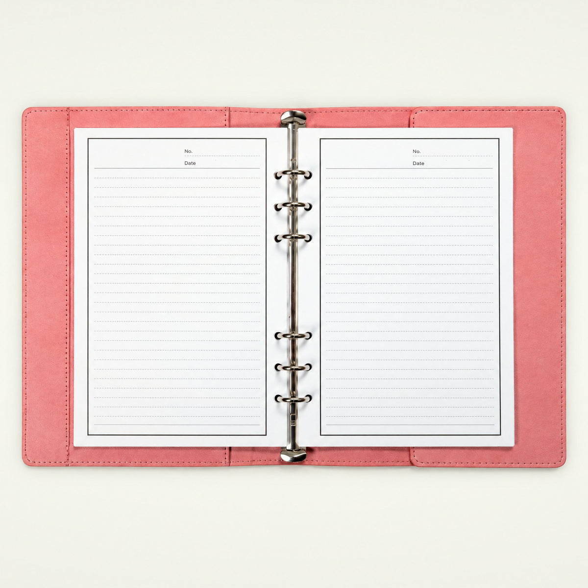 Infinote Elite Series AI Planner Smart Notebook – Pink, open, ruled pages