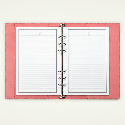 Infinote Elite Series AI Planner Smart Notebook – Pink, open, ruled pages