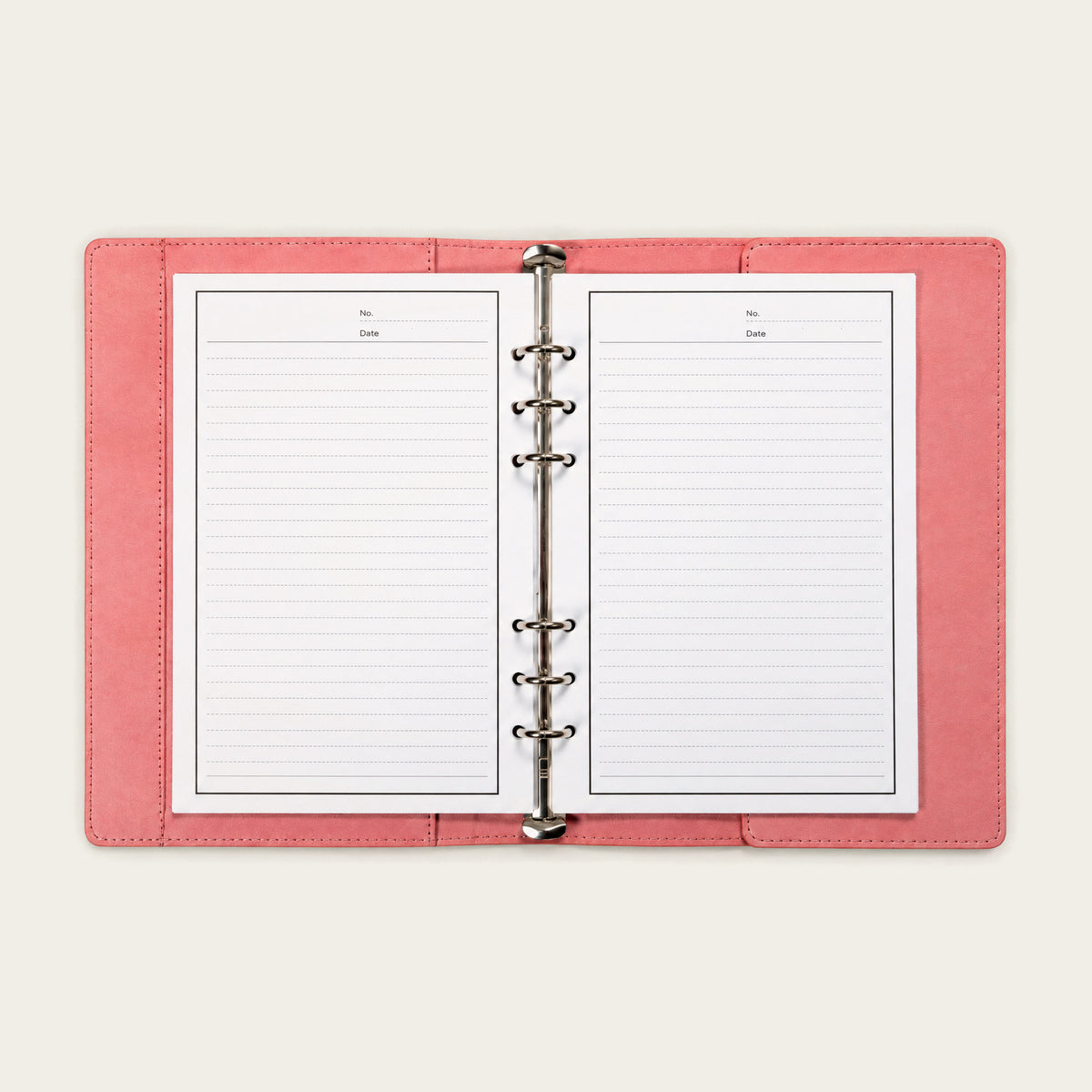 Infinote Elite Series AI Planner Smart Notebook – Pink, open ruled pages