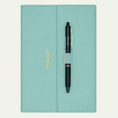 Infinote Elite Series AI Planner Smart Notebook – Seafoam, front view