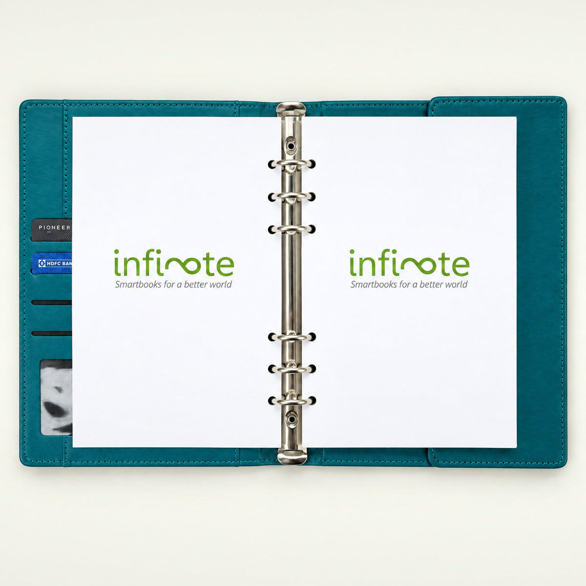 Infinote Elite Series AI Planner Smart Notebook – Turquoise, branding page