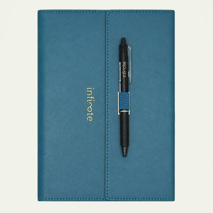Infinote Elite Series AI Planner Smart Notebook – Turquoise, front view
