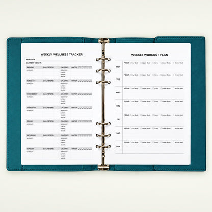Infinote Elite Series AI Planner Smart Notebook – Turquoise, planner pages