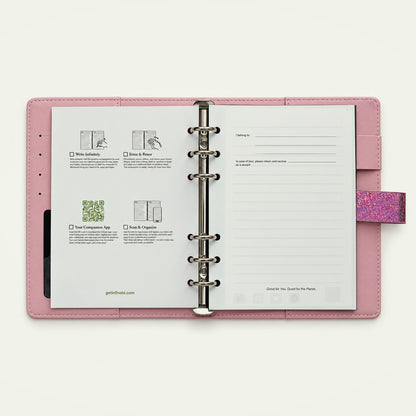 Infinote Executive Mini AI Smart Notebook – Rose Gold, instructions page