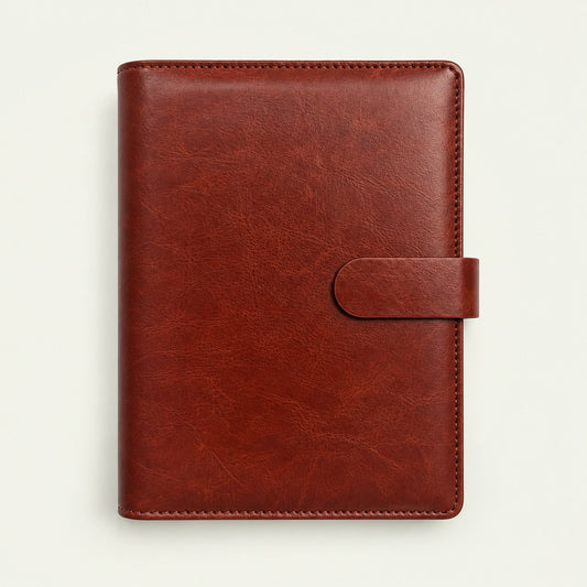 Infinote Executive Mini AI Smart Notebook – Tan Brown, front view