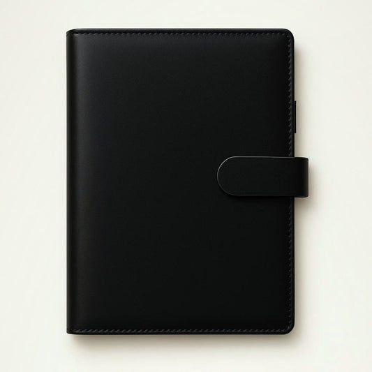 Infinote Executive Series AI Planner Smart Notebook – Black, front view