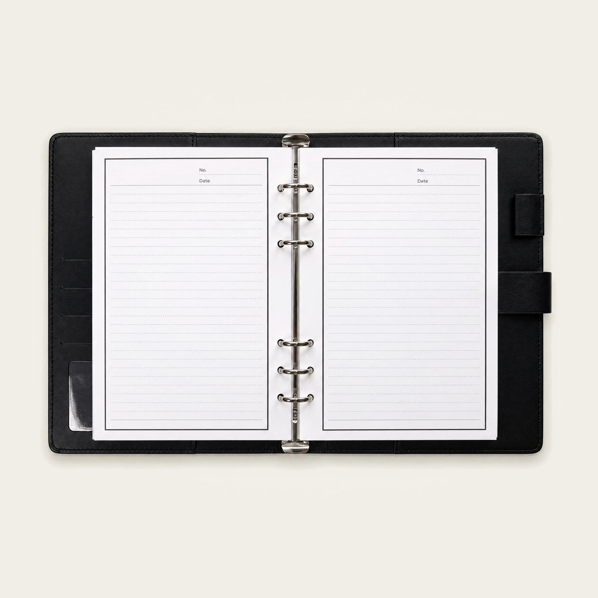 Infinote Executive Series AI Planner Smart Notebook – Black, open ruled pages