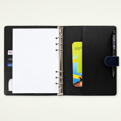 Infinote Executive Series AI Planner Smart Notebook – Navy Blue, inside back pocket