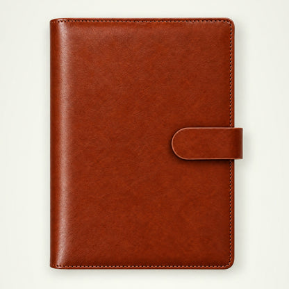 Infinote Executive Series AI Planner Smart Notebook – Tan Brown, front view