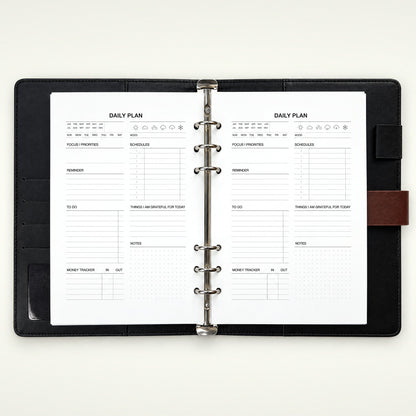 Infinote Executive Series AI Planner Smart Notebook – Tan Brown, planner pages