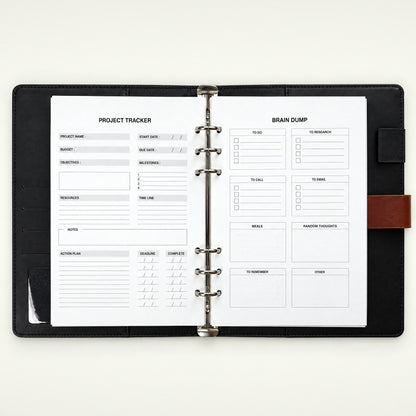 Infinote Executive Series AI Planner Smart Notebook – Tan Brown, planner pages