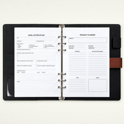 Infinote Executive Series AI Planner Smart Notebook – Tan Brown, planner pages