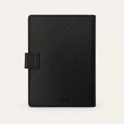 Infinote Field Journal Reusable Stone Paper AI Smart Notebook – Black, back view