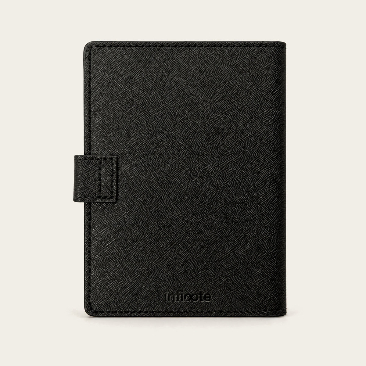 Infinote Field Journal Reusable Stone Paper AI Smart Notebook – Black, back cover