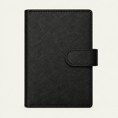 Infinote Field Journal Reusable Stone Paper AI Smart Notebook – Black, front view