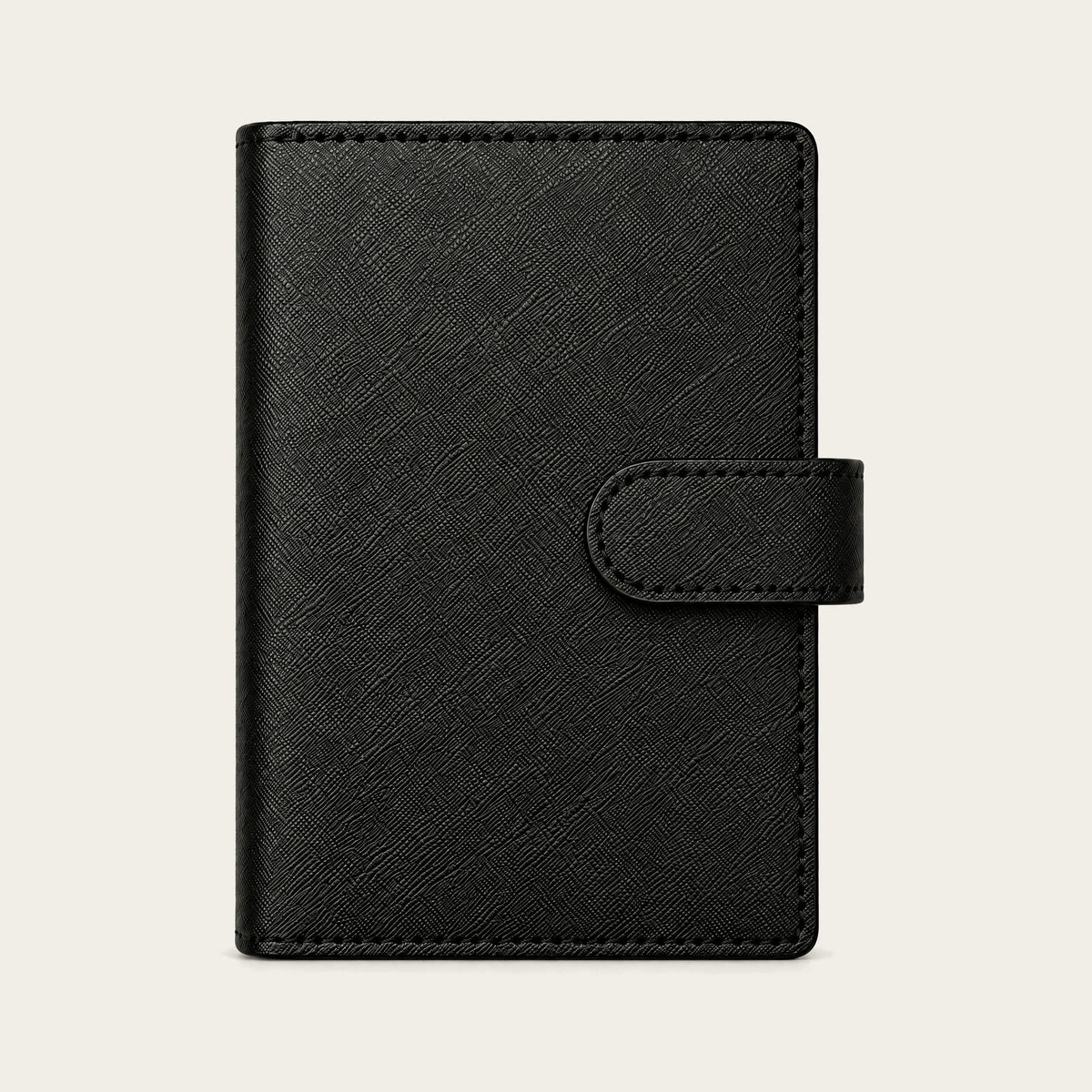 Infinote Field Journal Reusable Stone Paper AI Smart Notebook – Black, front cover