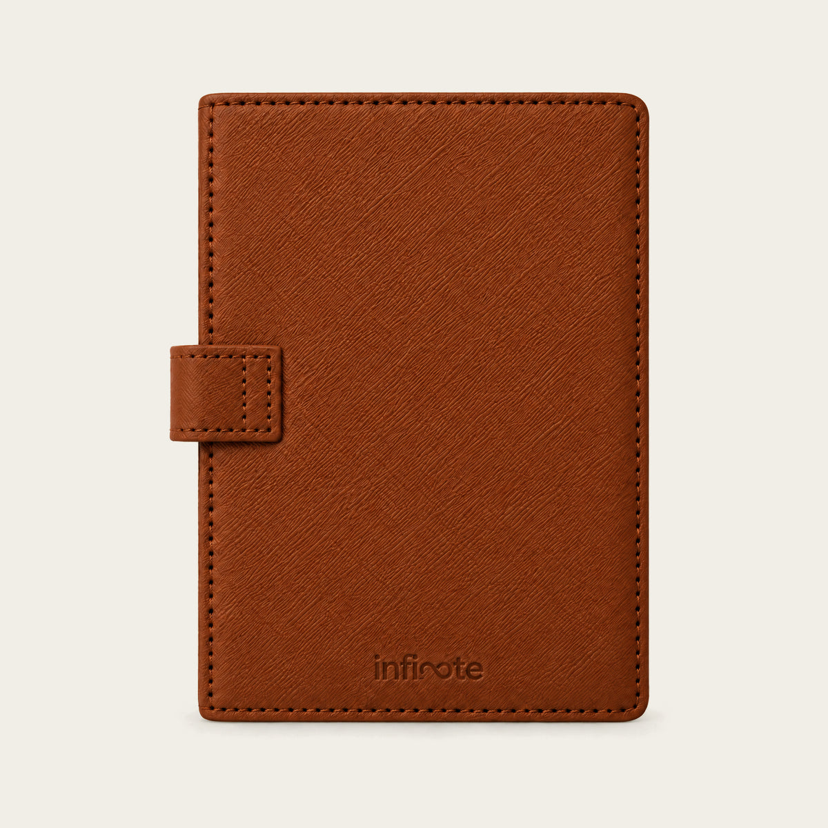 Infinote Field Journal Reusable Stone Paper AI Smart Notebook – Brown, back cover