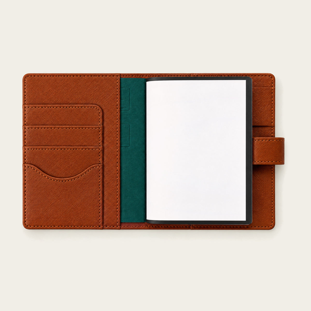 Infinote Field Journal Reusable Stone Paper AI Smart Notebook – Brown, inside back pocket