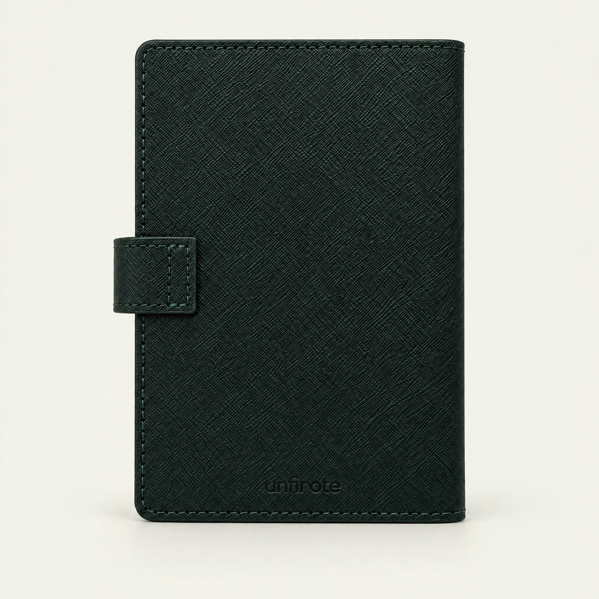 Infinote Field Journal Reusable Stone Paper AI Smart Notebook – Dark Green, back view