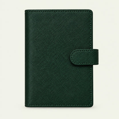 Infinote Field Journal Reusable Stone Paper AI Smart Notebook – Dark Green, front view