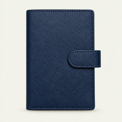 Infinote Field Journal Reusable Stone Paper AI Smart Notebook – Navy Blue, front view