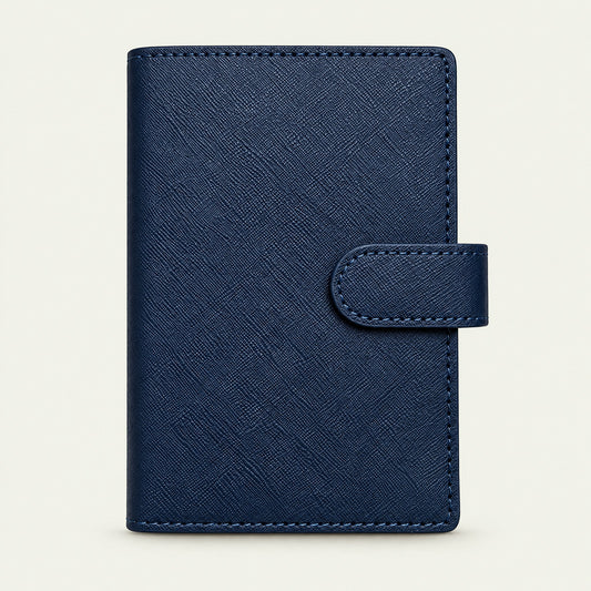 Infinote Field Journal Reusable Stone Paper AI Smart Notebook – Navy Blue, front view