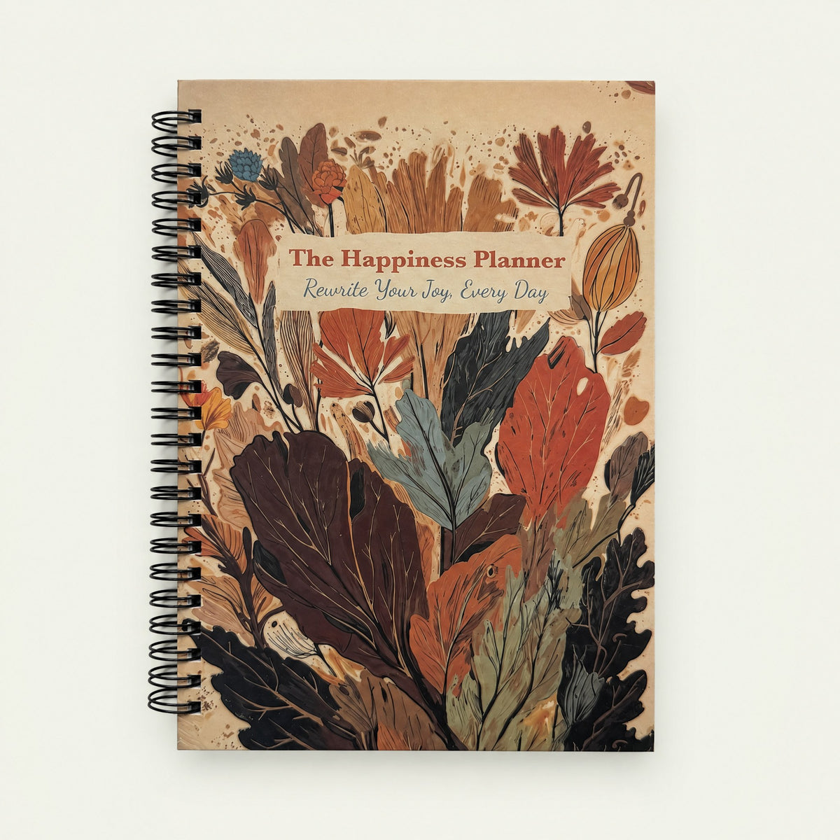 Infinote Happiness Planner – Falling for Joy, front view