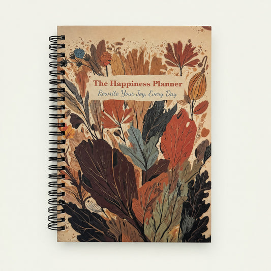 Infinote Happiness Planner – Falling for Joy, front view