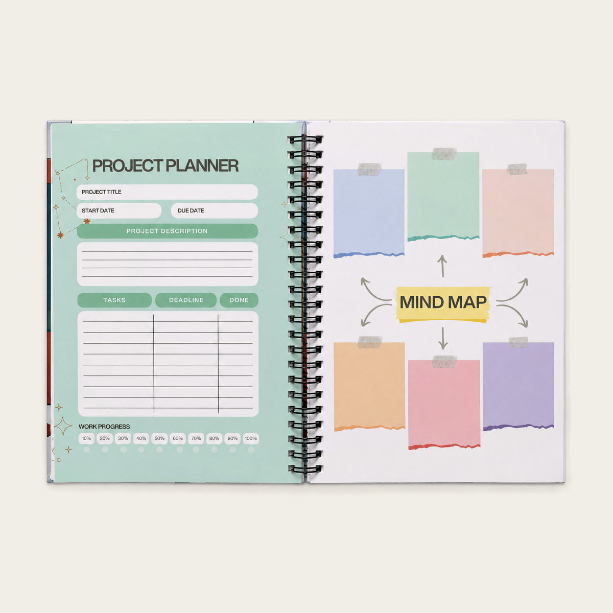 Infinote Happiness Planner – Shapes & Spaces, planner pages 2