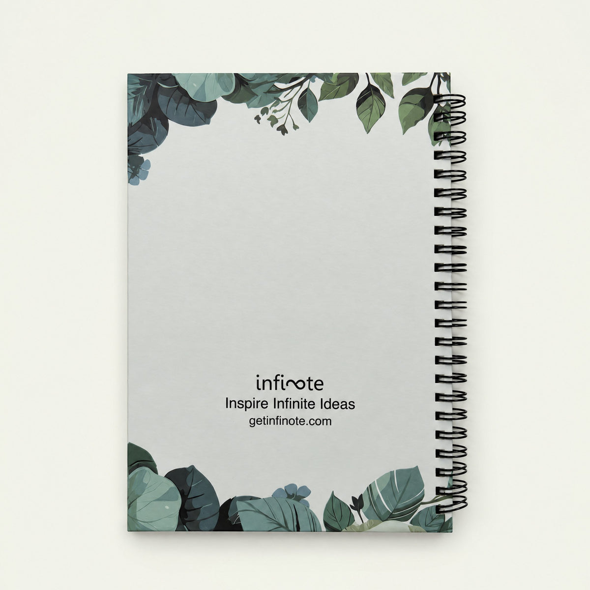Infinote Happiness Planner – Monogram, letter A, back view