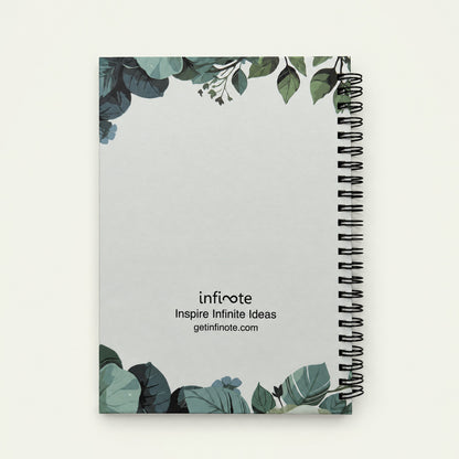 Infinote Happiness Planner – Monogram, letter A, back view