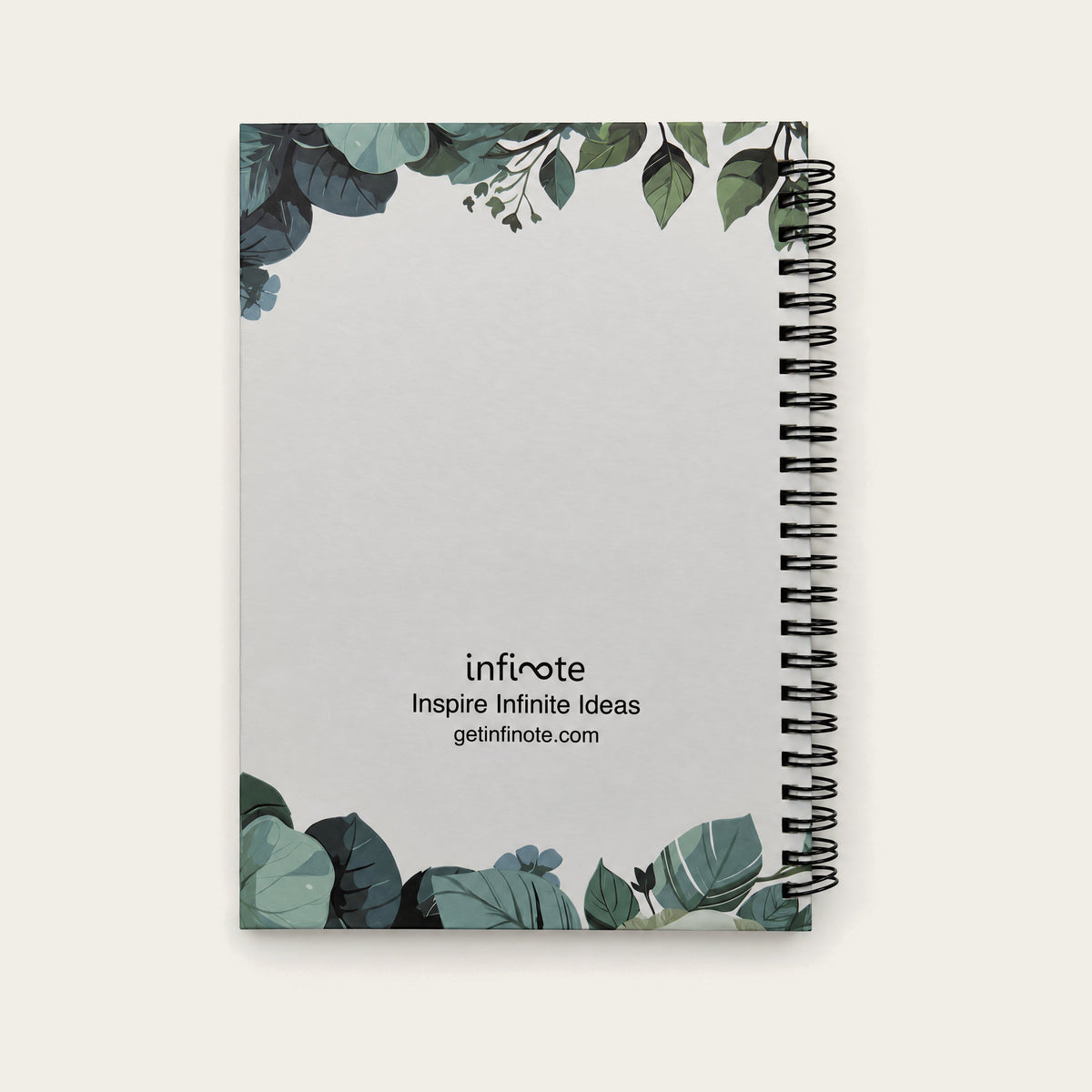 Infinote Happiness Planner – Monogram, letter A, back cover