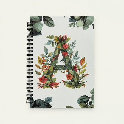 Infinote Happiness Planner – Monogram, letter A, front view