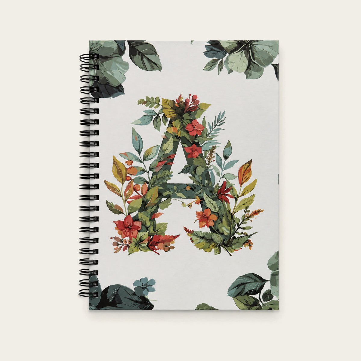 Infinote Happiness Planner – Monogram, letter A, front cover
