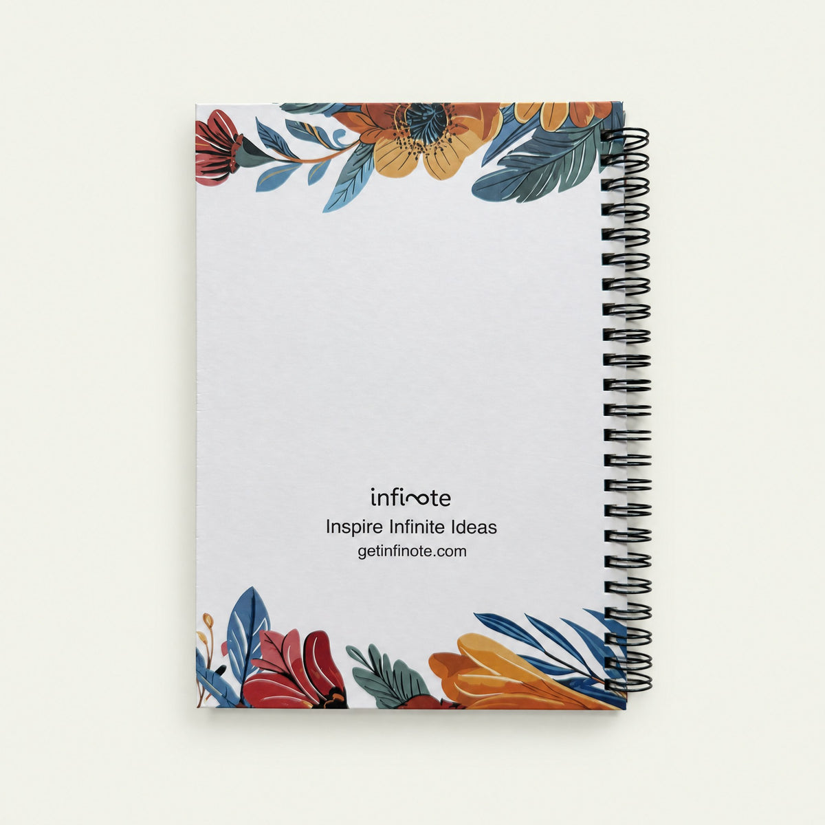 Infinote Happiness Planner – Monogram, letter D, back view