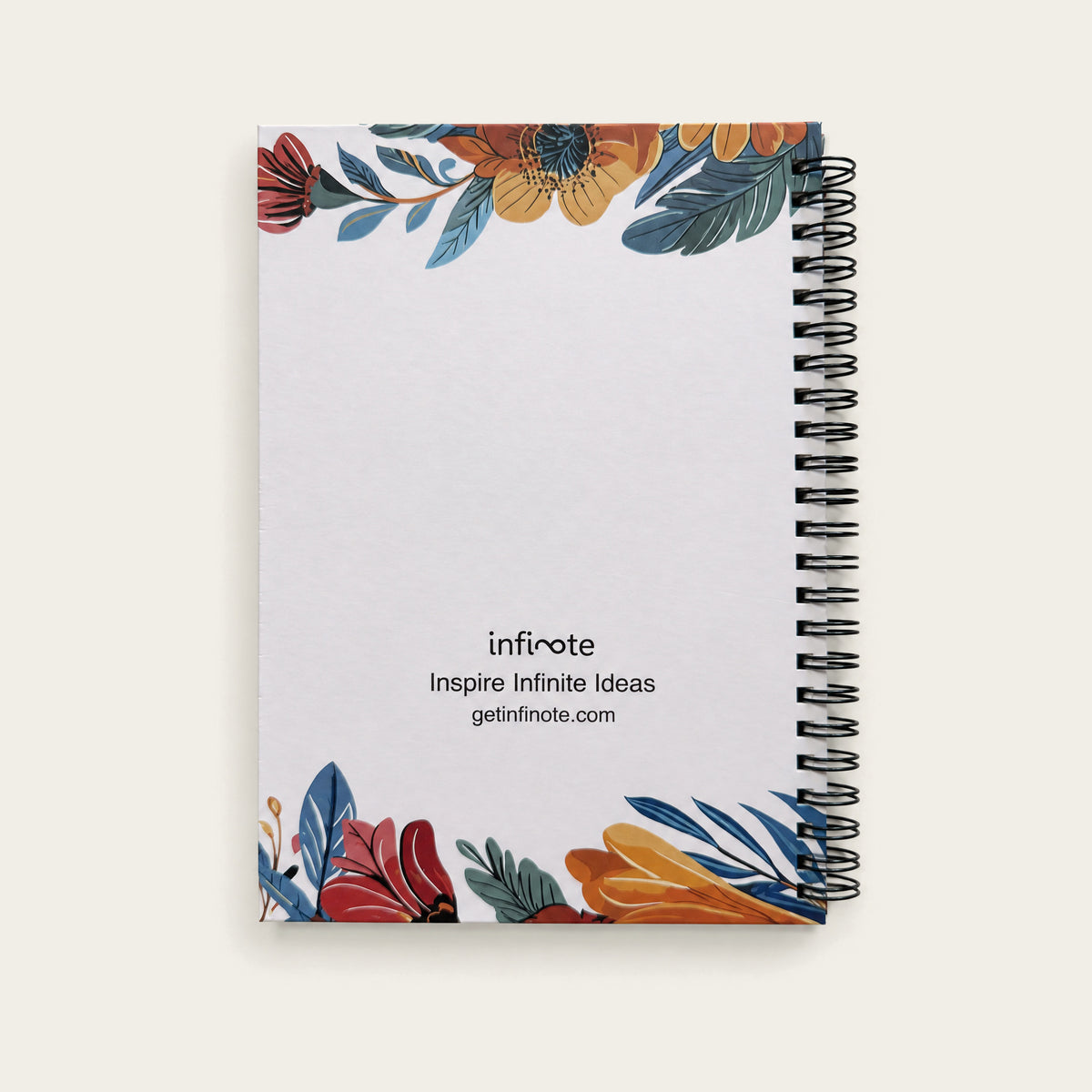 Infinote Happiness Planner – Monogram, letter D, back cover
