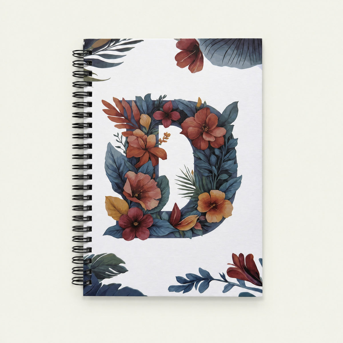 Infinote Happiness Planner – Monogram, letter D, front view
