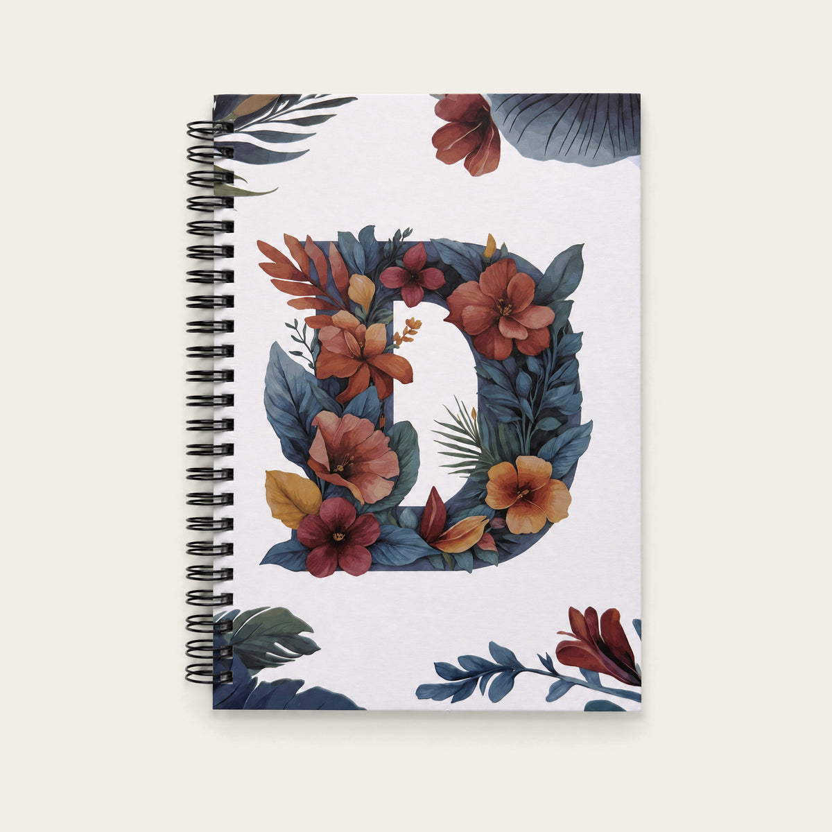 Infinote Happiness Planner – Monogram, letter D, front cover