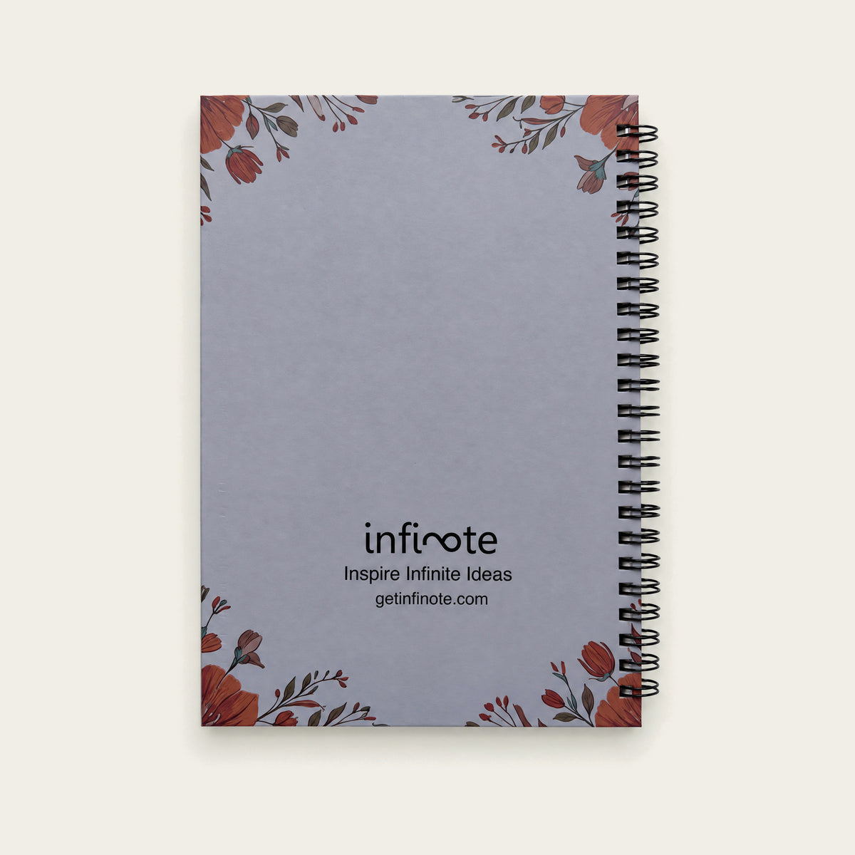 Infinote Happiness Planner – Monogram, letter R, back cover